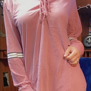 A pink -PINK/Victoria’s secret brand longsleeve shirt size medium